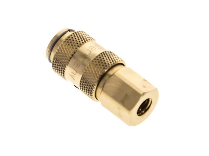 Kupplungsdose für Stecker beidseitig absperrend IG M 5 NW 2,7 Messing