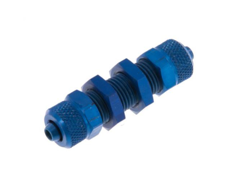CK Schott Verschraubung AG M 12x1 - 8x6 mm Aluminium blau