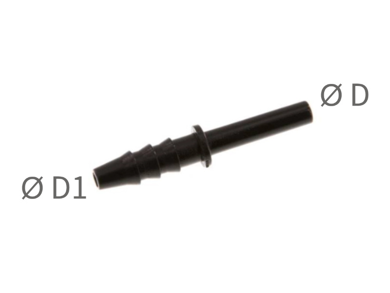 Stecknippel mit Schlauchtülle für PVC-Schlauch IQS-Standard