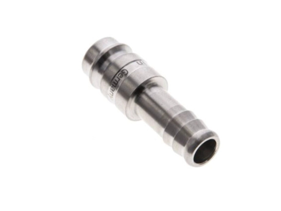 Kupplungsstecker mit Schlauchtülle 19 mm NW 10 Edelstahl 1,4404