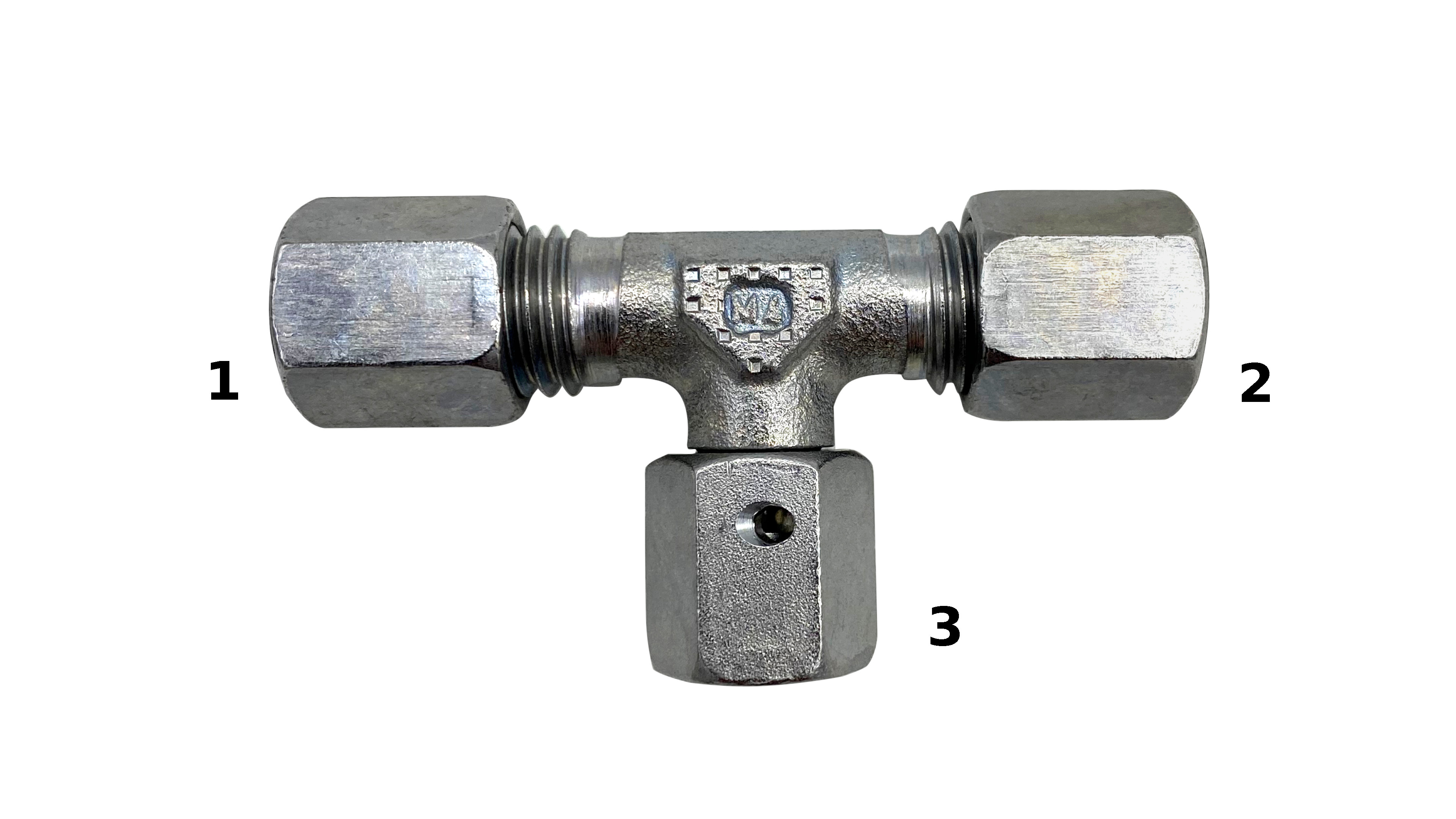 Einstellbare T-Verschraubung 14 S