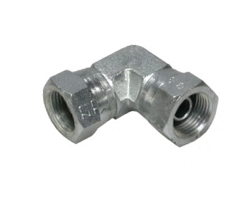 Winkel-Verbinder 90° reduziert ÜWM G 1/2" - ÜWM G 3/8"