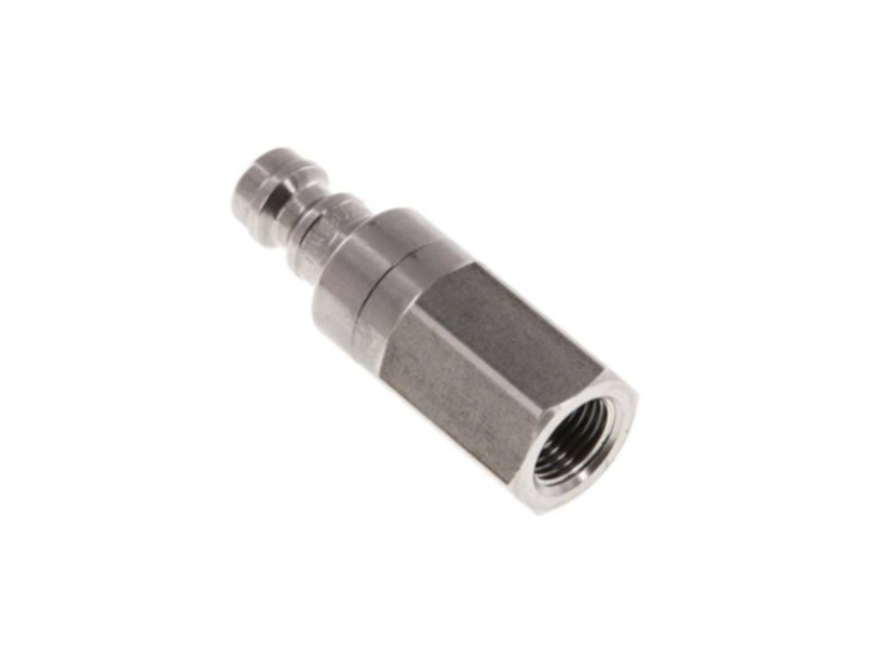 Kupplungsstecker beidseitig absperrend IG G 1/8" NW 5 Edelstahl 1.4305