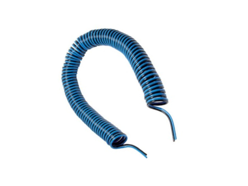 2-fach Polyurethan-Spiralschlauch axialer Abgang 