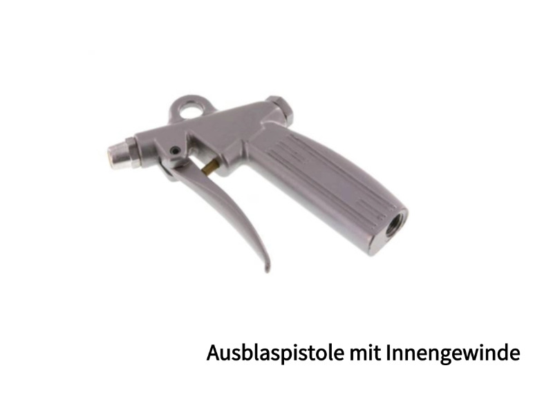 Ausblaspistole Schlauchanschluss 6 mm mit Lärmschutzdüse Aluminium/Kunststoff