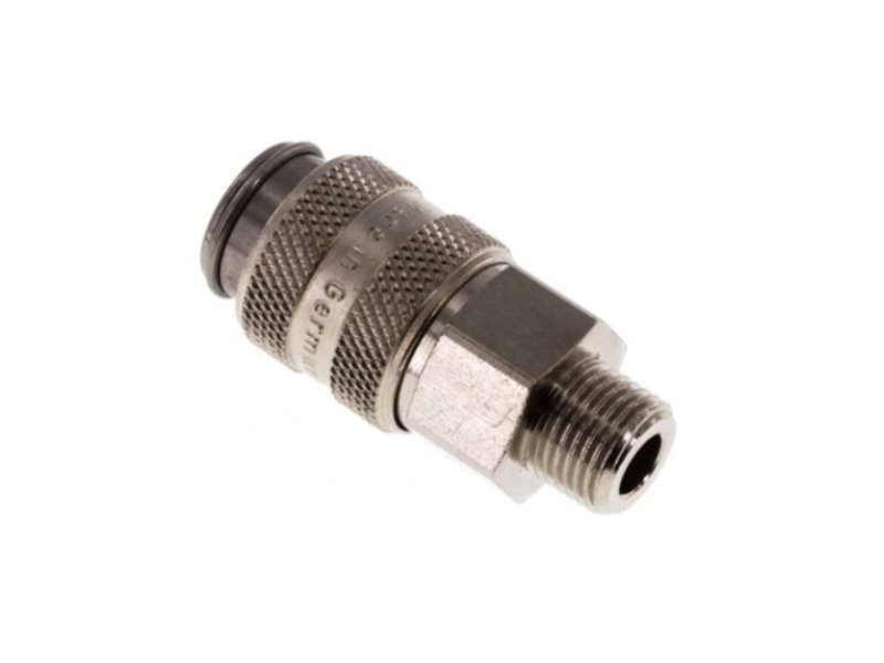 Kupplungsdose AG G 1/4" NW 5 Stahl gehärtet, vernickelt