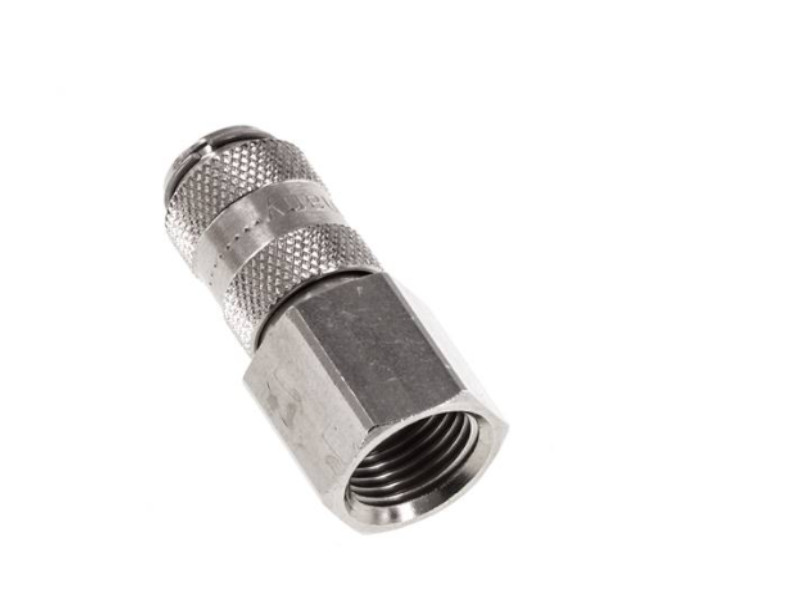 Kupplungsdose IG G 1/8" NW 2,7 Messing vernickelt