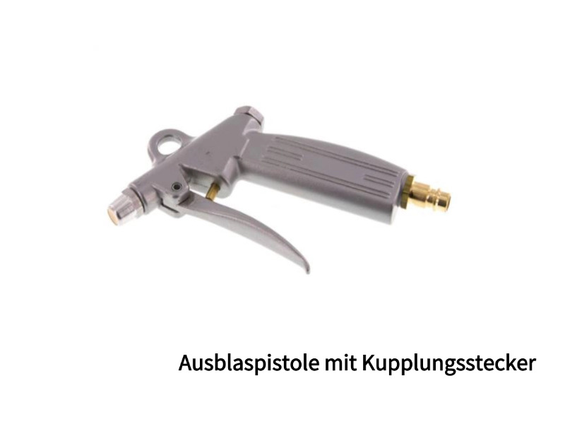 Ausblaspistole Schlauchanschluss 6 mm mit Lärmschutzdüse Aluminium/Kunststoff
