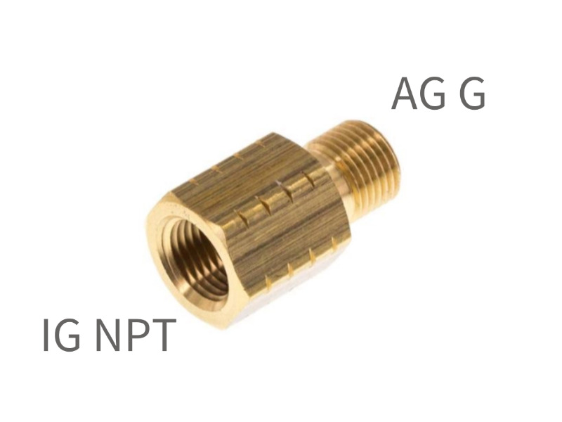 AG G / IG NPT Messing und Edelstahl
