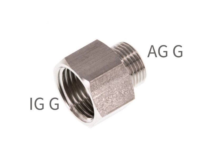 AG G / IG G zöllig zylindrisch Edelstahl 1.4571