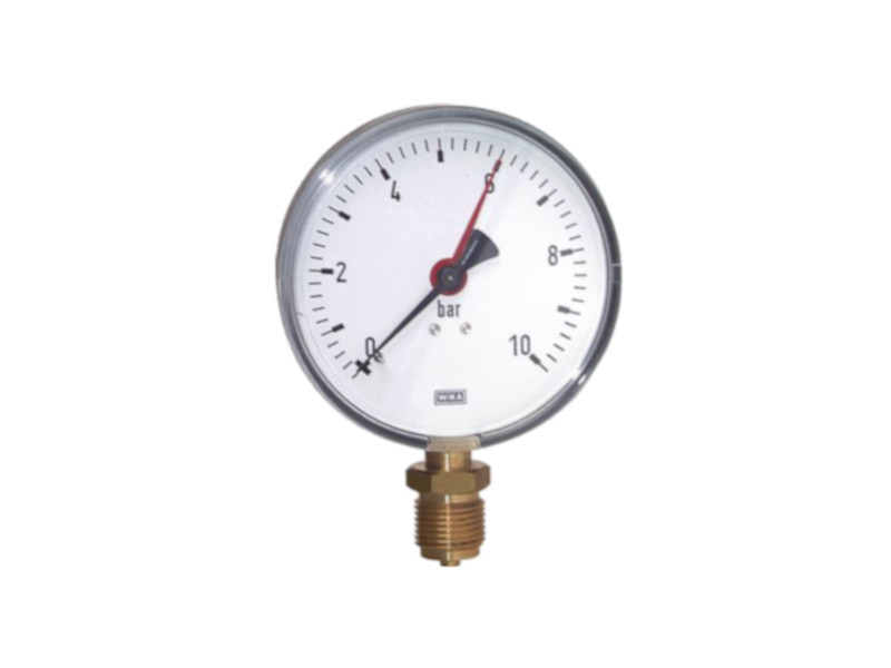 Manometer NG 80 Anschluss AG G 1/2" unten PN 0 bis 1 bar
