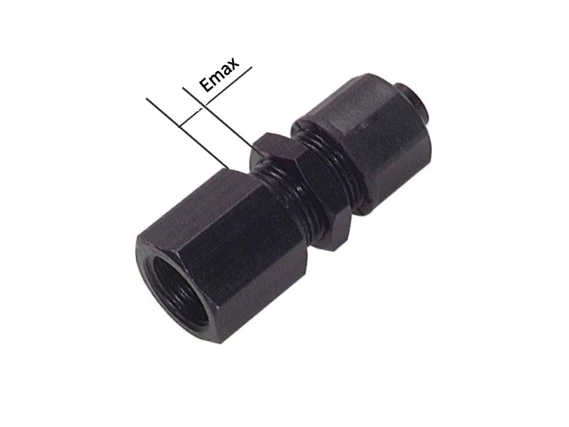 Gerade CK Schott-Aufschraubverschraubung IG G 3/8" - 11,6x9 mm  M16x1 Aluminium