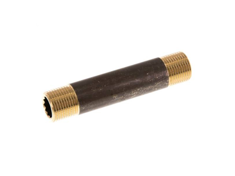 Rohrnippel AG G 3/8" - AG G 3/8" Länge 100mm Messing