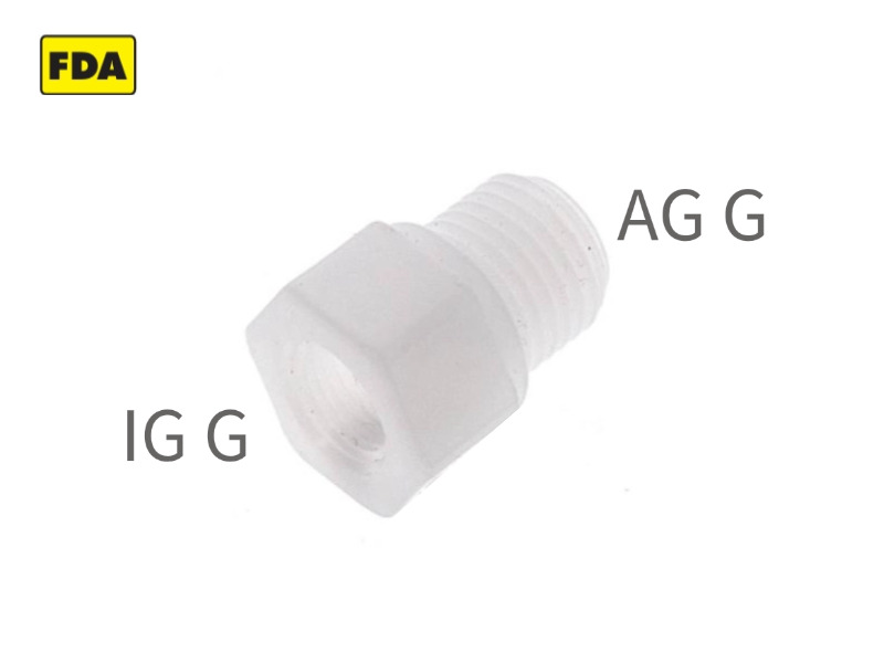 AG G  / IG G zöllig zylindrisch Polypropylen