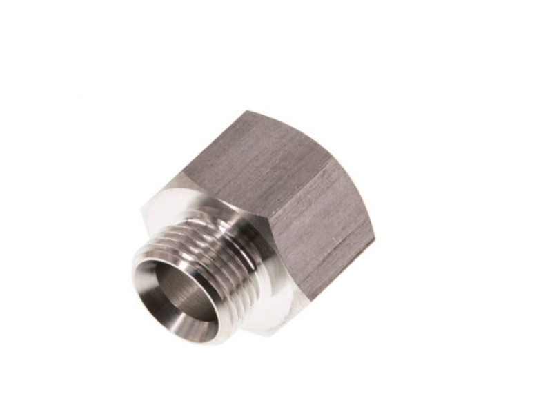 Reduziernippel AG G 1/8" - IG G 1/4" Edelstahl 1.4571