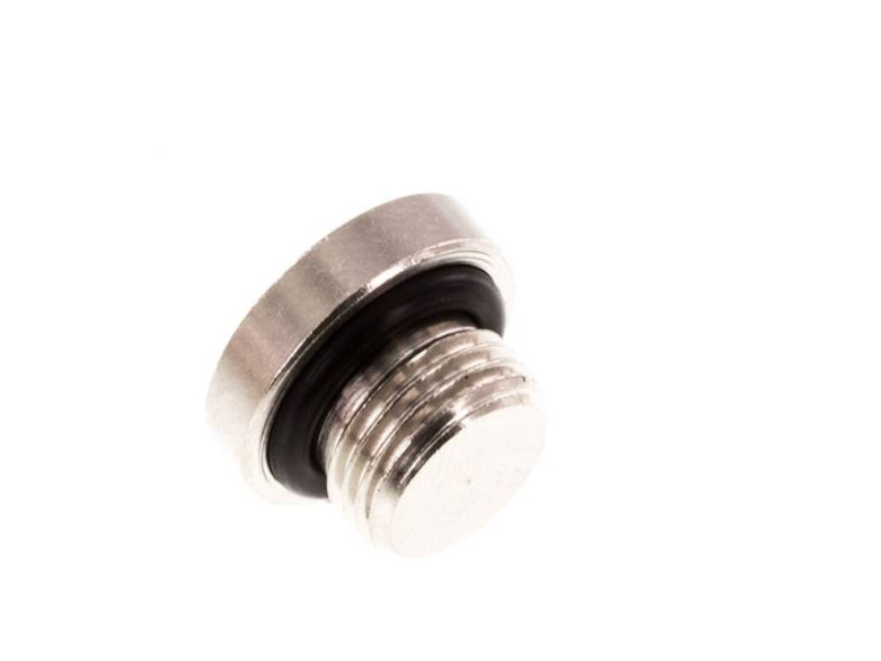 Verschlussschraube AG G 1" mit Innensechskant und NBR O-Ring Messing vernickelt