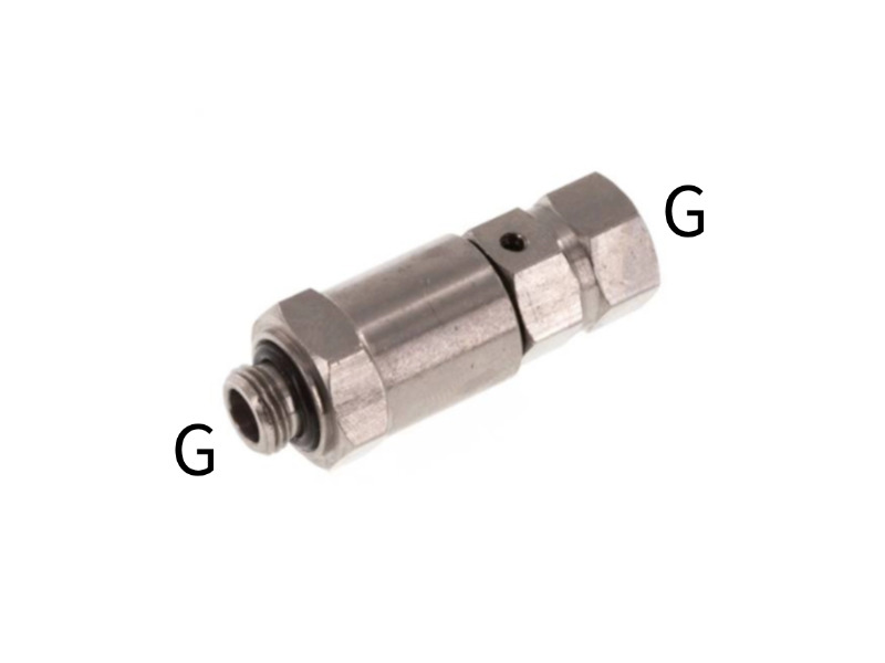 Gerade Drehverschraubung mit zwei Kugellager AG G 1/2" - IG G 1/2" IQS-Standard