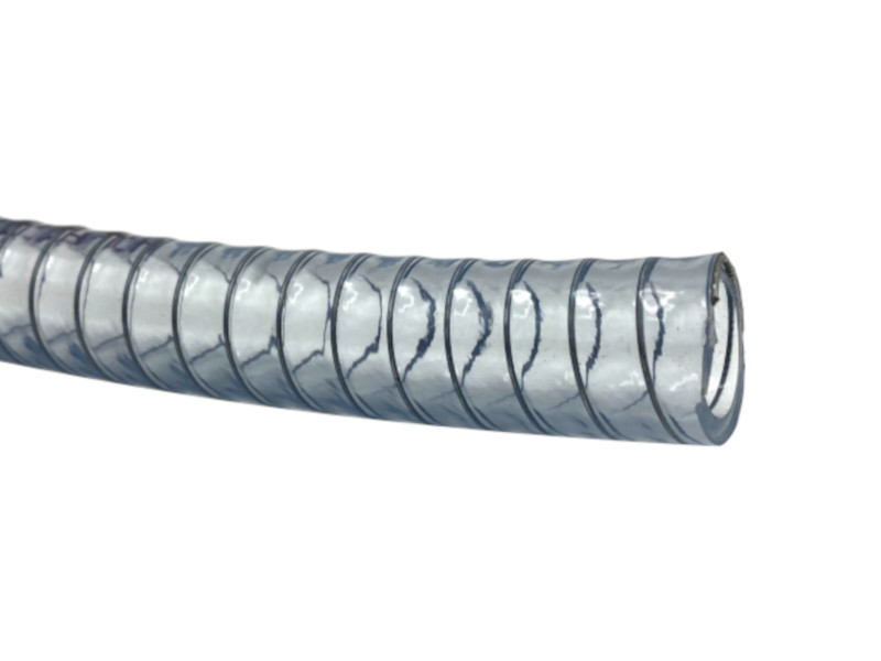 PVC-Saug-Druck-Schlauch mit Federstahlspirale 102x7,5mm