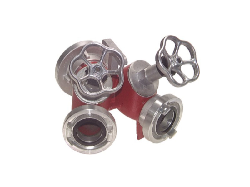 Storz-Verteiler 2-fach mit Ventilabsperrung