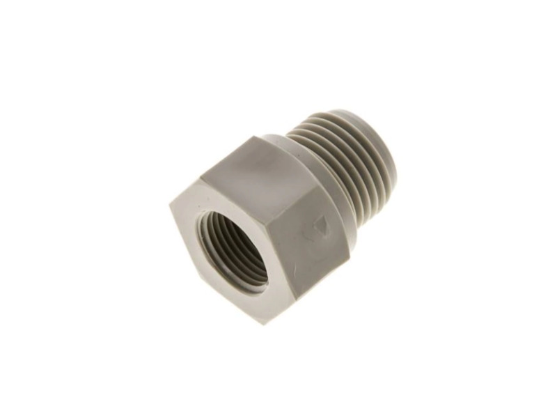 Reduziernippel AG G 1/4" - IG G 1/8" Polypropylen