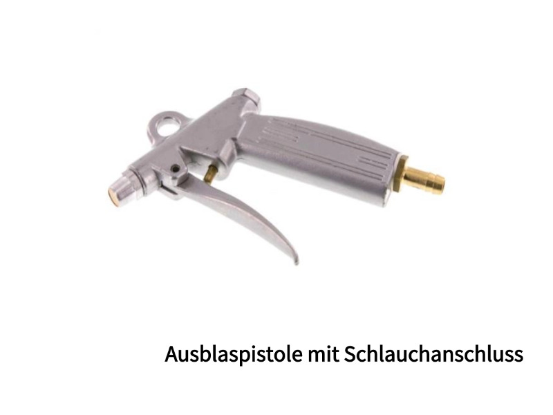 Ausblaspistole Schlauchanschluss 6 mm mit Lärmschutzdüse Aluminium/Kunststoff