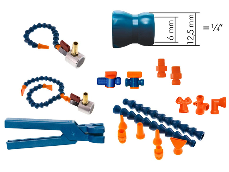 Cool-Line 1/4" NW 6 Kühlmittel Gelenkschlauchsystem 