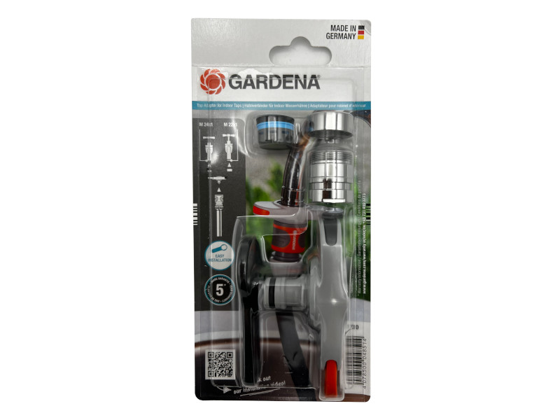 Gardena Adapater für Indoor-Wasserhähne IG M 24x1 und AG M 22x1
