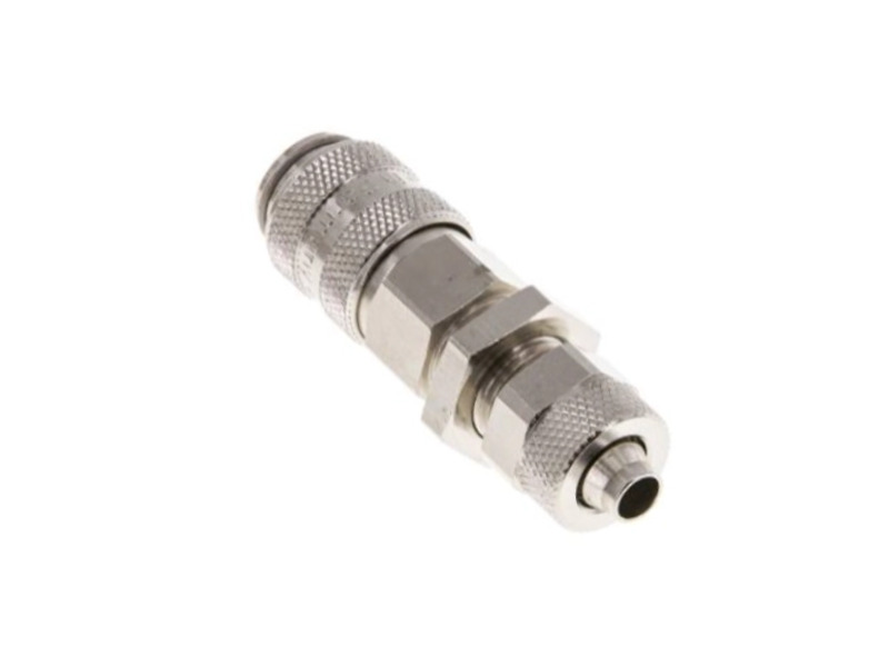 Kupplungsdose für Stecker beidseitig absperrend 8x6 mm mit Schottgewinde M 12x1 und ÜWM NW 5 MSV