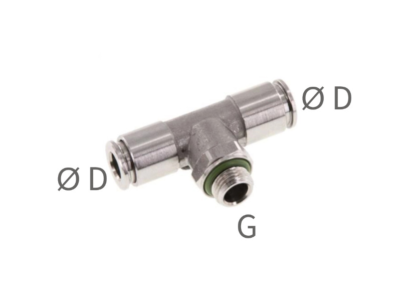 TE-Steckverschraubung AG G 1/4" - 4 mm - 4 mm IQS-ES