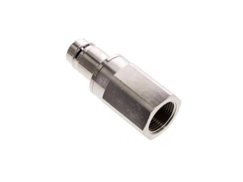 Kupplungssecker beidseitig absperrend IG G 1/2" NW 15 Messing vernickelt