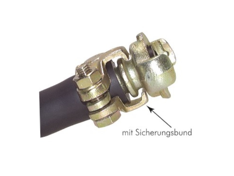 Schlauchklemme 2-teilig mit Sicherheitsklauen 