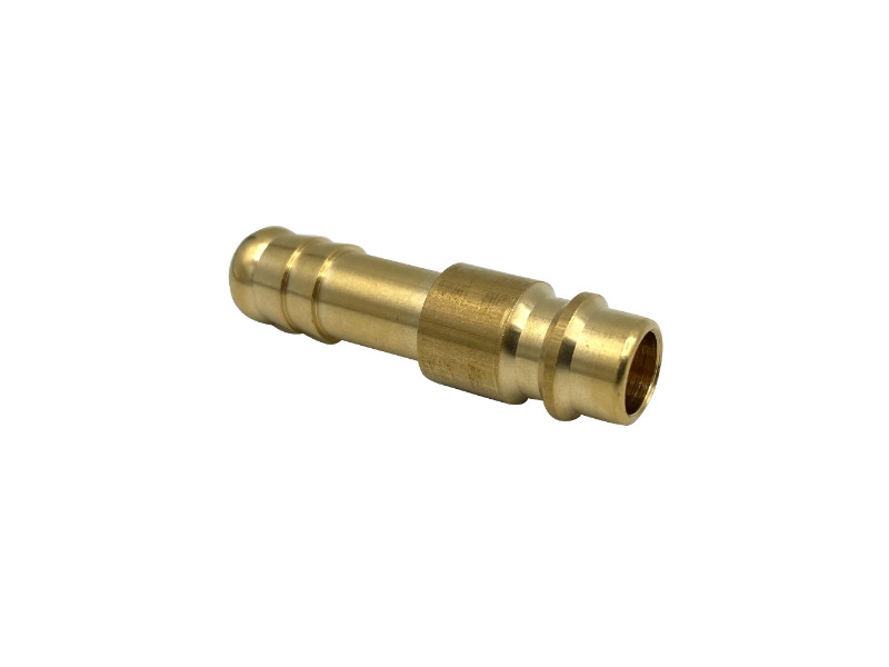 Kupplungsstecker mit Schlauchtülle 8mm NW 7,2 Messing