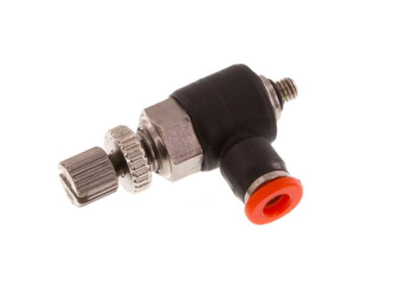 IQS Drosselrückschlagventil Mini AG M 5 - 3 mm zuluftregelnd