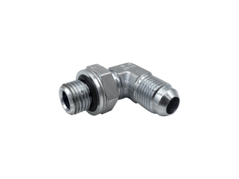 Einstellbare Winkel-Einschraubverschraubung 90° JIC AG 1/2" UNF - AG G 1/8" WD