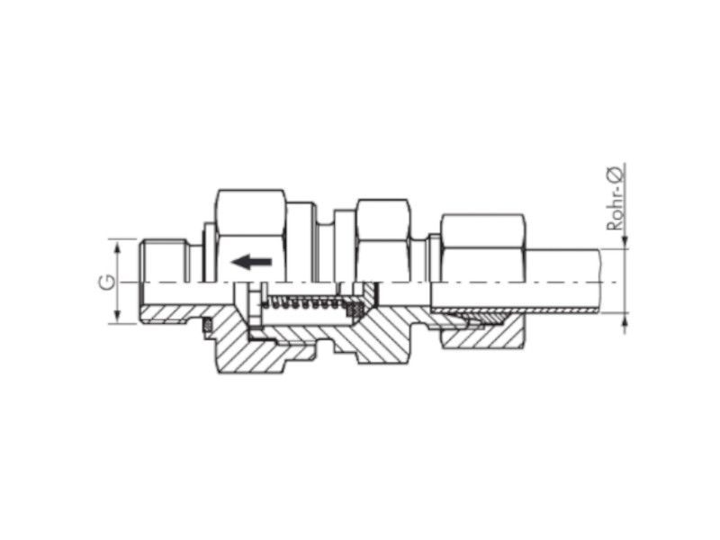 Hochdruck Rückschlagventil 08 LM 12x1,5 WD 