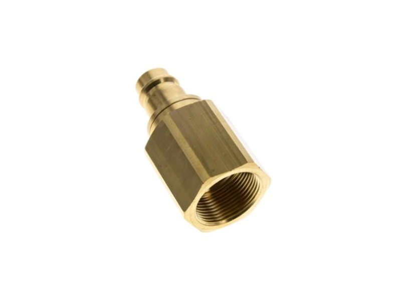 Kupplungsstecker beidseitig absperrend IG G 1-1/4" NW 19 Messing 