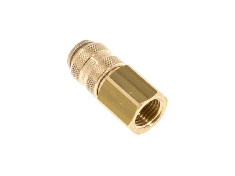 Kupplungsdose für Stecker beidseitig absperrend IG G 3/8" NW 5 Messing
