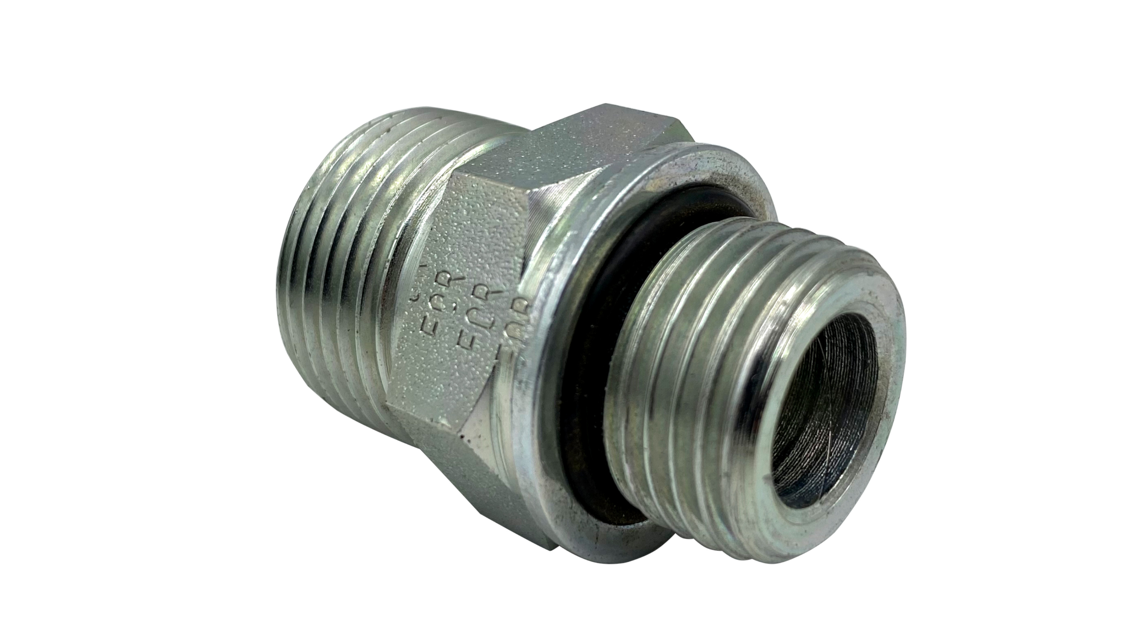 Gerade Einschraubverschraubung ORFS AG 1 7/16" UN - AG G M 22x1,5 WD