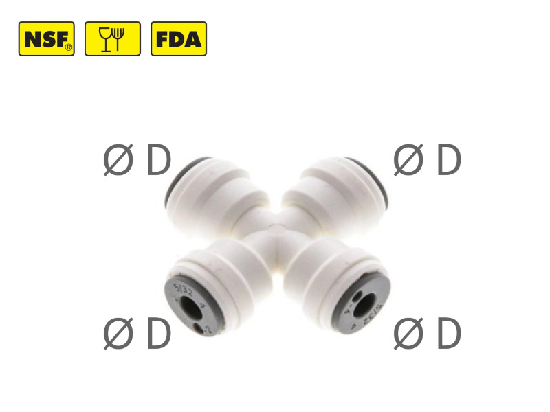 Kreuz-Steckverbinder IQS-LE (Inch)