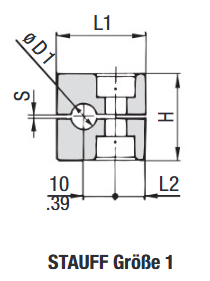 STAUFF Schellenkörper BG 1A Rohr 12 mm gerippt