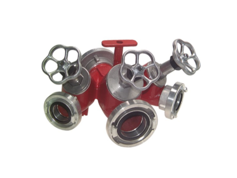 Storz-Verteiler 3-fach mit Ventilabsperrung
