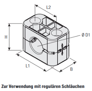 STAUFF Schellenkörper BG 3 D1 Ø 19 mm D2 Ø 17,4