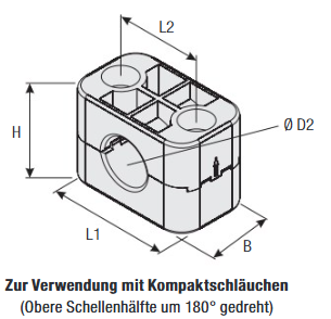 STAUFF Schellenkörper BG 3 D1 Ø 19 mm D2 Ø 17,4