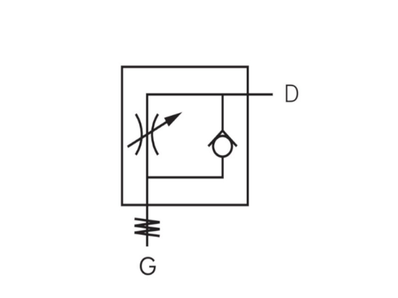 kompakt mit Rändelschraube abluftregelnd AG G 1/8" - 8mm IQS-MSV