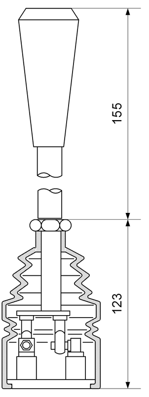 Joystick V4 für Handheblventil 80 Liter 