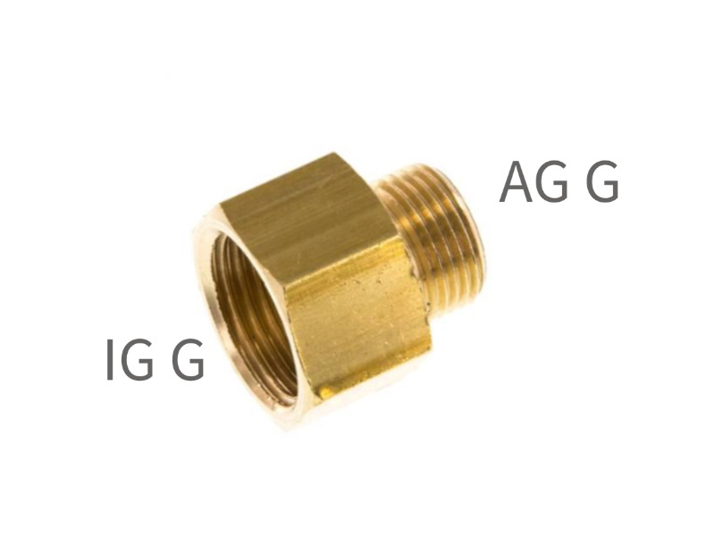 AG G / IG G zöllig zylindrisch Messing 