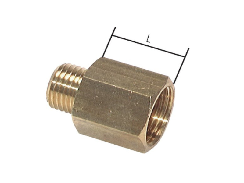 Reduziernippel AG G 3/4" - IG G 1/4" Messing
