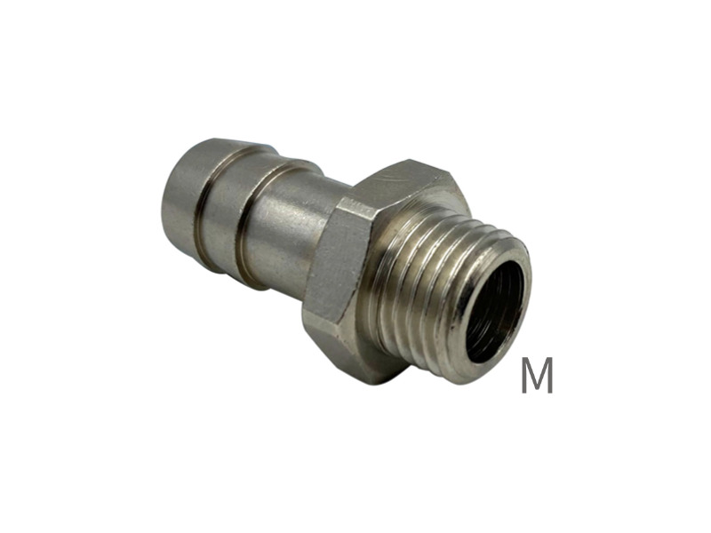 Gewindetülle AG M 5 - 4mm Messing vernickelt